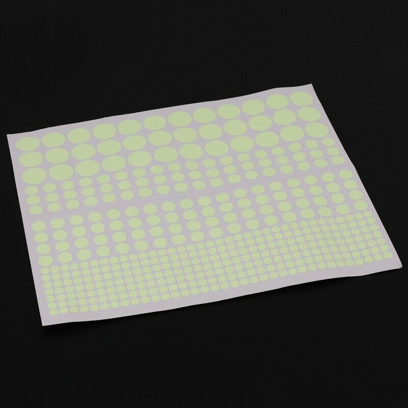 1X(407Pcs Diy Glow In The Dark Wall Stickers Luminous Fluorescent Rould Dot Fo7)