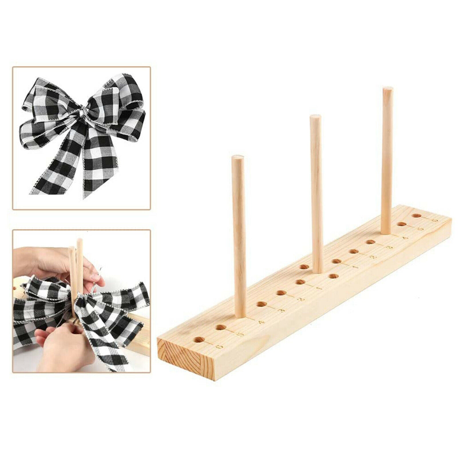 Creative Bow Maker Ribbon Wooden Wreath Bow Maker Tool For Creating Gift