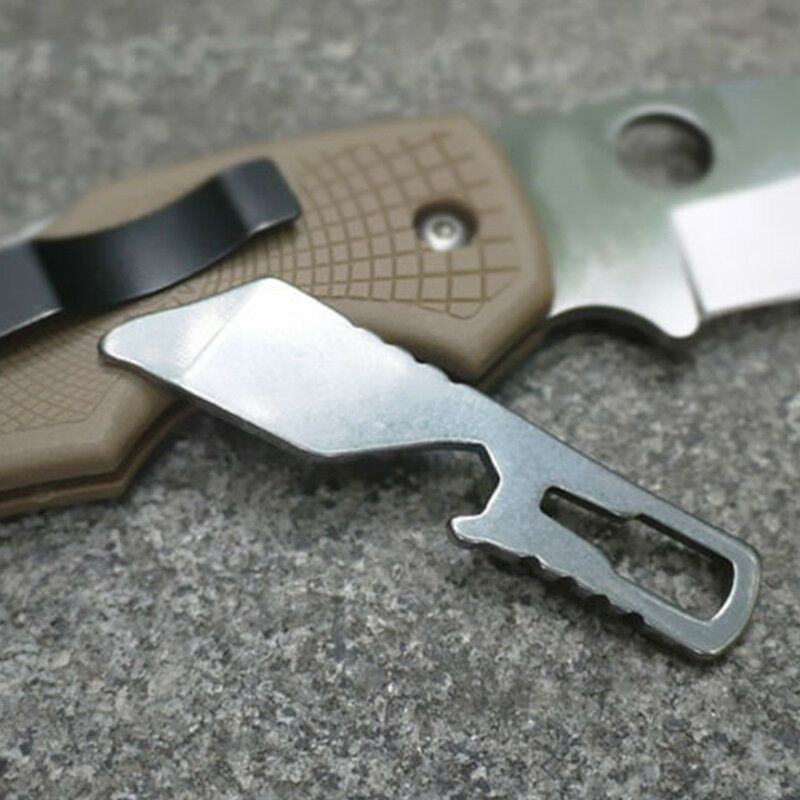Multifunction Outdoor EDC Pocket Tool Pry Bar Bottle Opener Keychain Tools