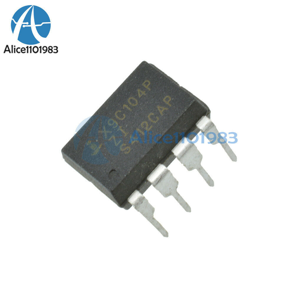 2PCS NEW X9C104P DIP-8 X9C104 Digital Potentiometer IC