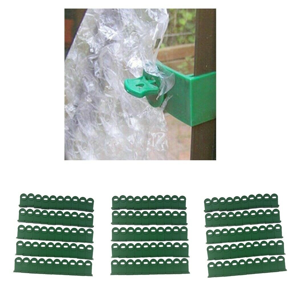 Set of 150 Super Corner Extender Clips for Greenhouse Vegetables Clips