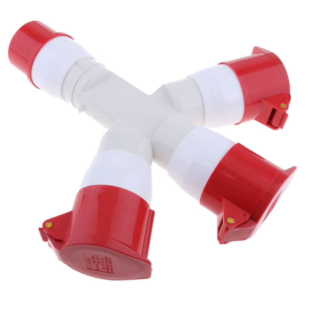 2pcs 380V 16A 5Pin Industrial Site Plug Socket Weatherproof IP44 1015 3P+N+E