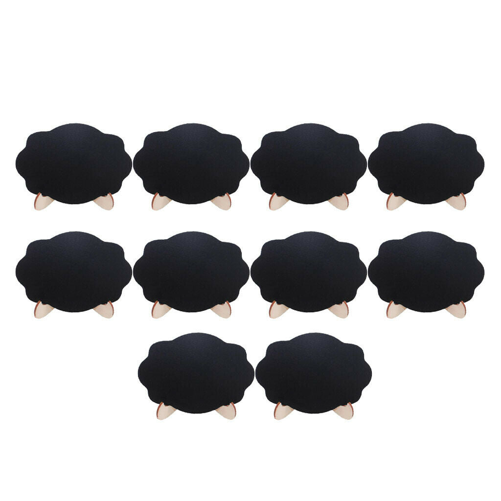 10x Mini Message Wooden Blackboard Note Sign Message Chalk Board Chalkboard