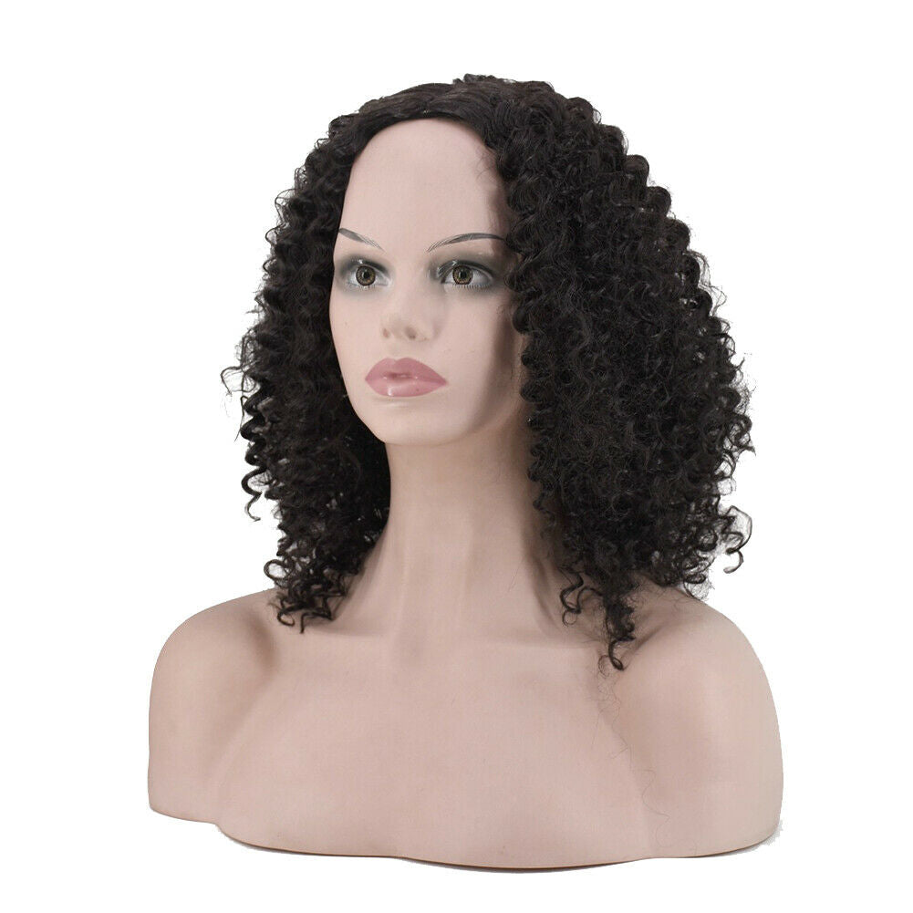 Short Black Synthetic Kinky Curly Wigs Afro Curly Wig African Wigs for Womans