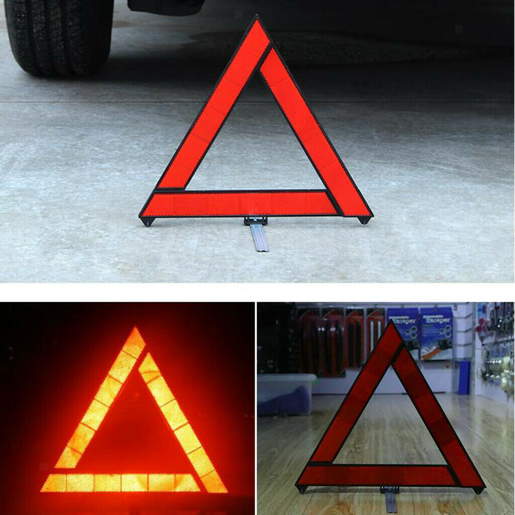 Car Emergency Breakdown Triangle Safety Hazard Tripod Folded Stop Sign