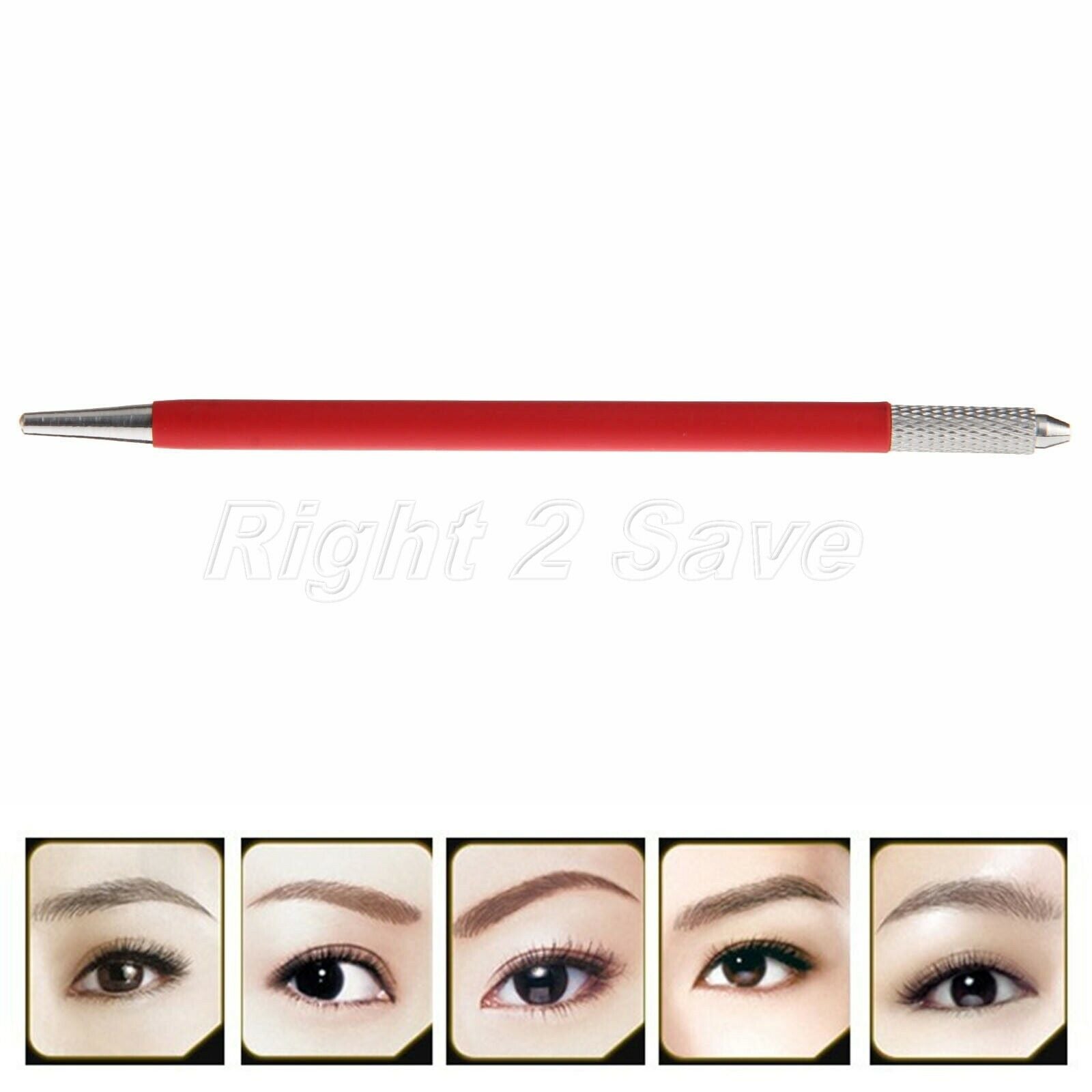 Red Colour Fog Microblading Pen Mini Manual Eyebrow Tattoo Permanent Makeup Tool