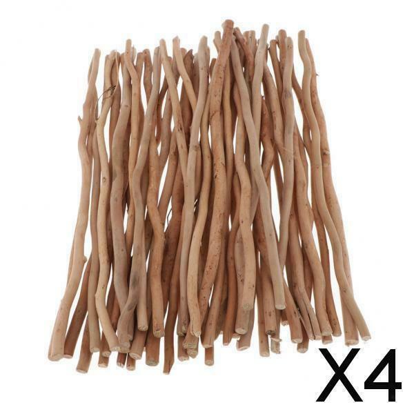 4X Rustic Wood Branch Sticks Rod Lots Driftwood Home Wood DIY Woodworking 40cm