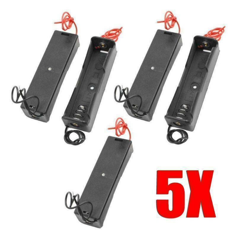 Lots 5X Plastic Battery Case Holder Storage Box for 1x Battery 3.7V