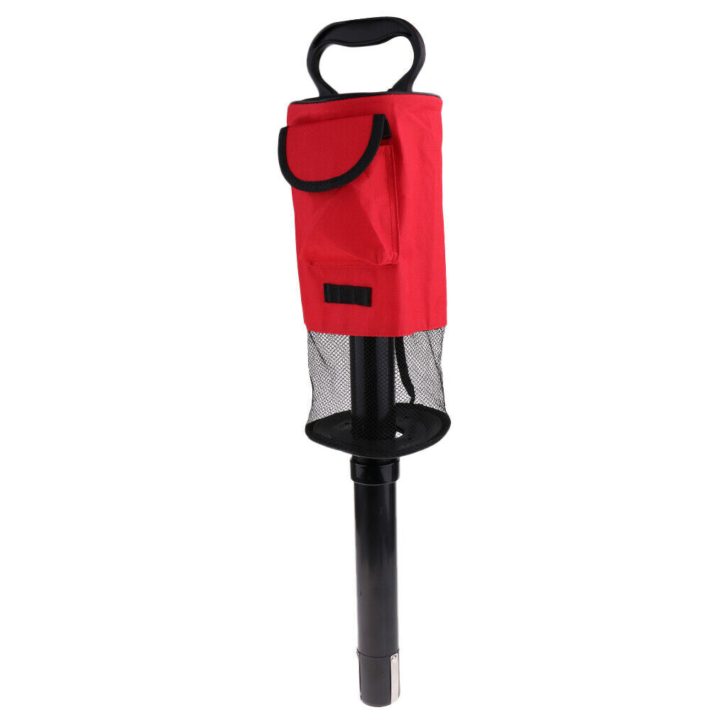 Golf Ball Picker Shag Bag Putter Portable Retriever Ball Storage Holder
