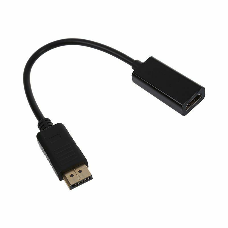 Displayport DP Male to MI Female Adapter Cable Video Audio Converter For PC H3Q3