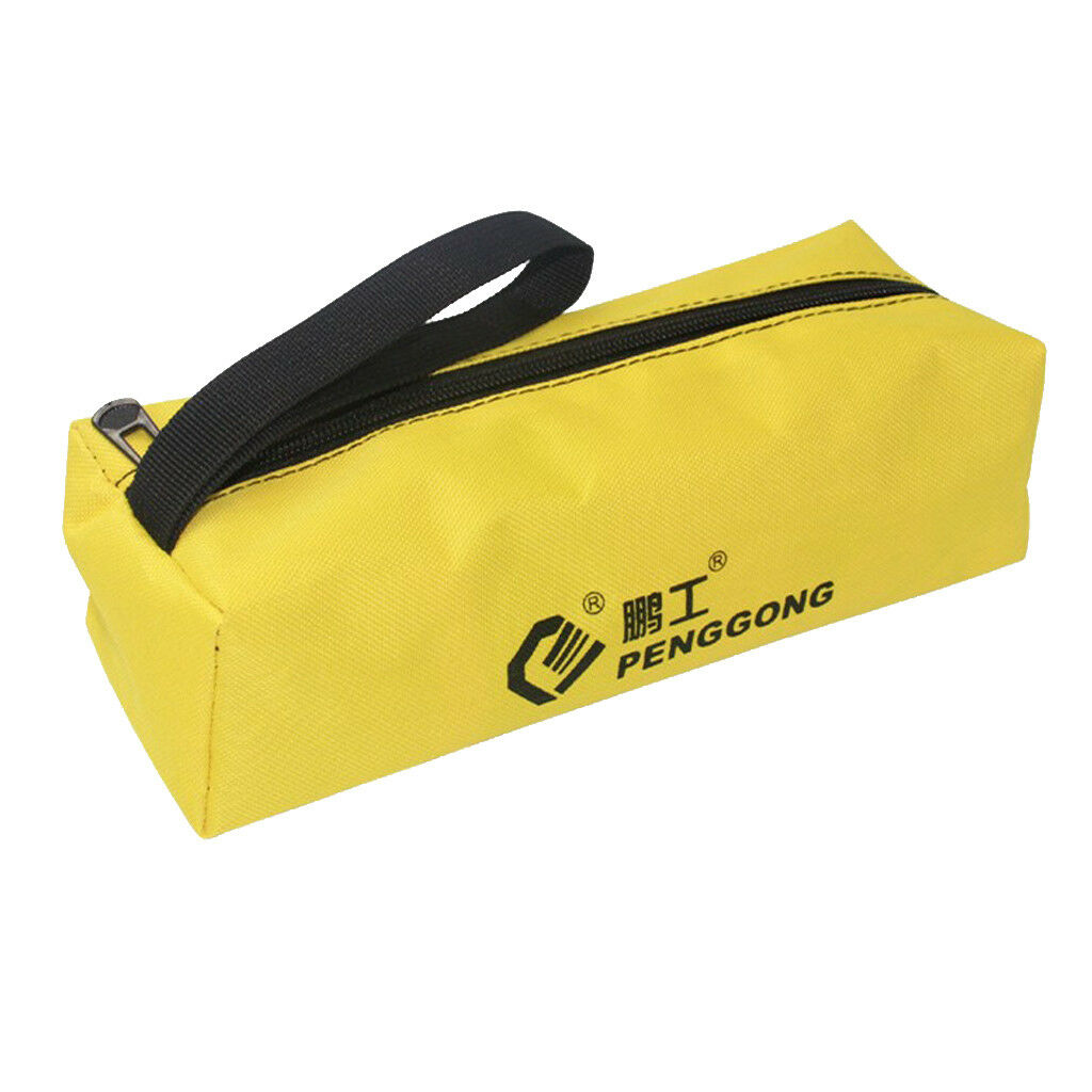 Hardware Tool Storage Bag Carrier Case Oxford Handy Zip Pouch Handbag Yellow