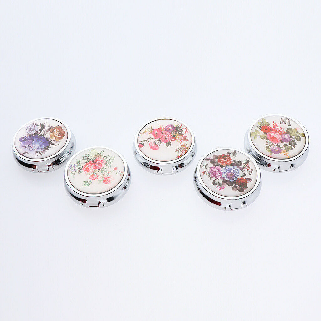 Medicine Holder Case 3 Grids Travel Pocket Purse Pill Organizer Box Planner