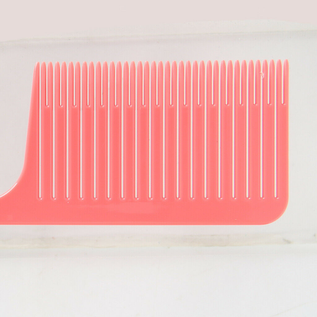 ABS Heat-resistant Weave Highlighting Foiling Hair Comb Hair Combs Pink