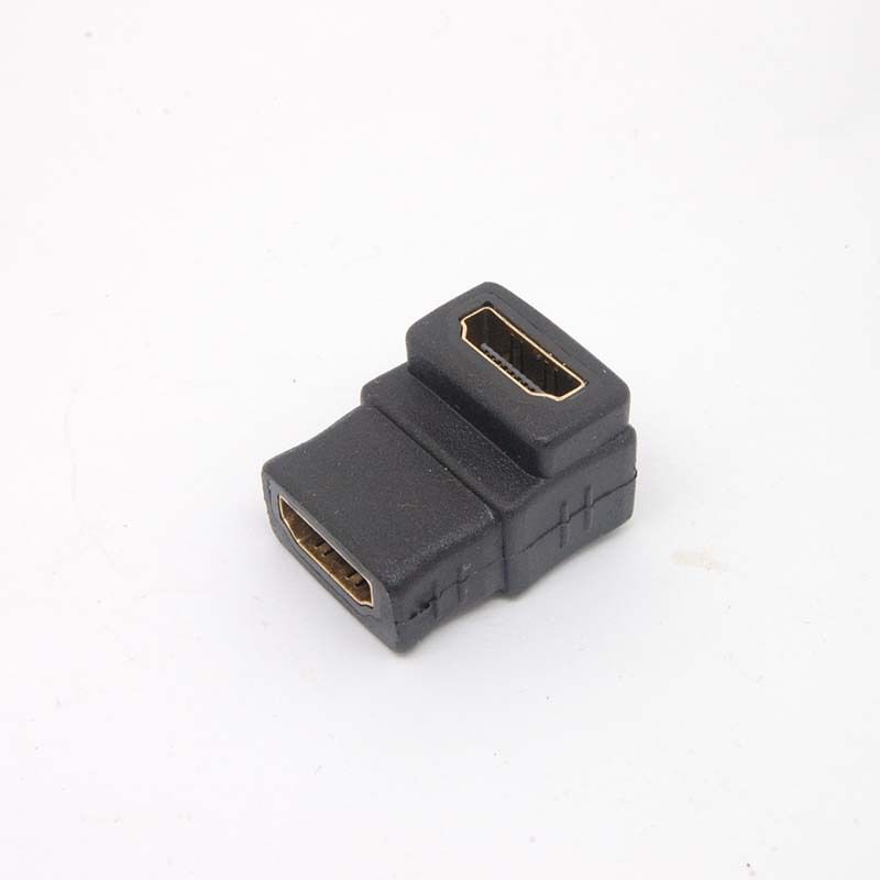 10pcs 90 Degree HDMI Female To Female Coupler Joiner Adapter Cable Plug PC TV