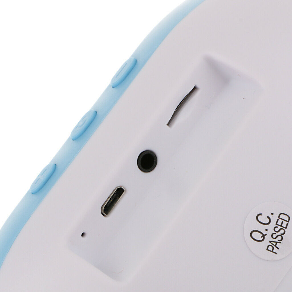 Wireless Bluetooth Speaker USB FM Radio Stereo LED Makeup Mirror Audio Blue