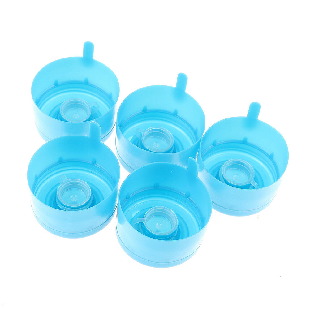 5Pcs reusable water bottle snap on cap replacement for 55mm3-5 gallon water H SJ