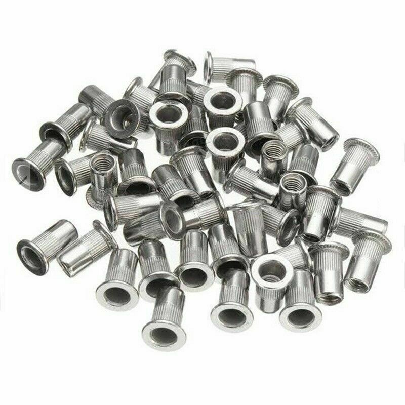 200Pcs M3/m4/m5/m6 Combination Stainless Steel Blind Thread Flat Rivet Nuts