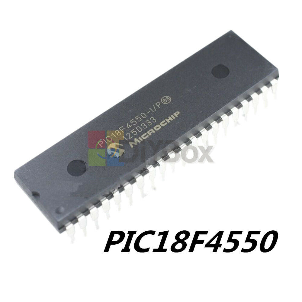 1PC PIC18F4550-I/P MICROCHIP PIC18F4550 DIP-40 CHIP IC NEW