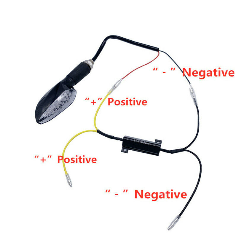 4Pcs 21W 6Ohm LED Decoder Motorcycle LED Turn Signal Indicator Light Load