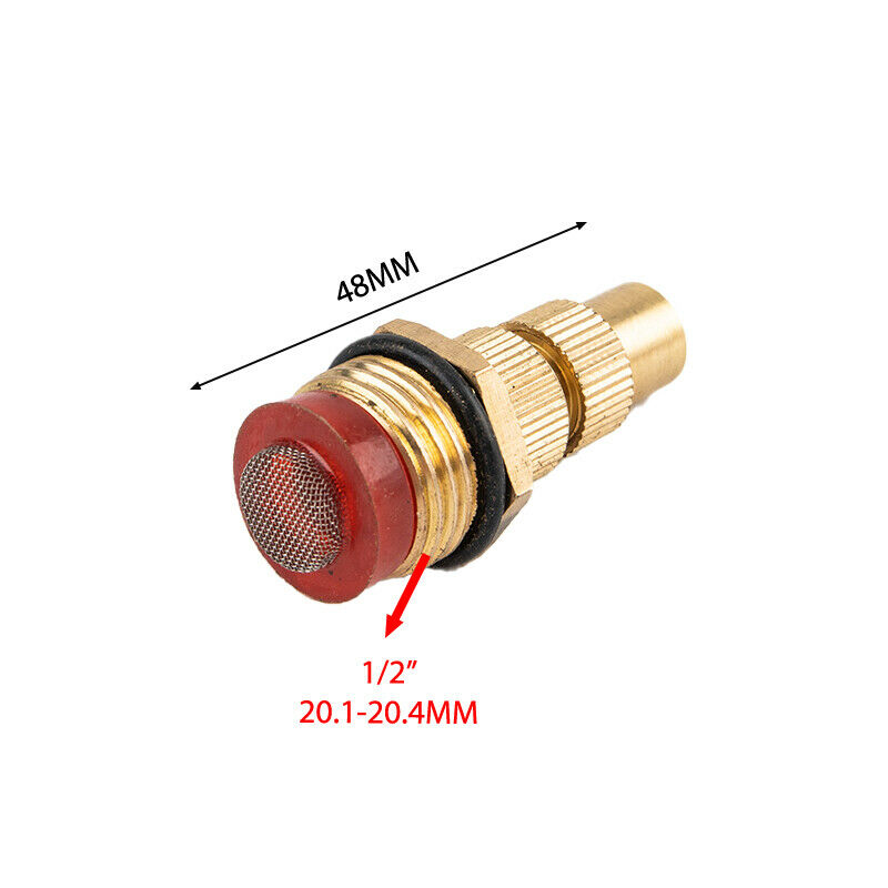 1/2 Inch Male Brass Mist Sprinkler Adjustable Nozzle Watering Garden Irrigat KX