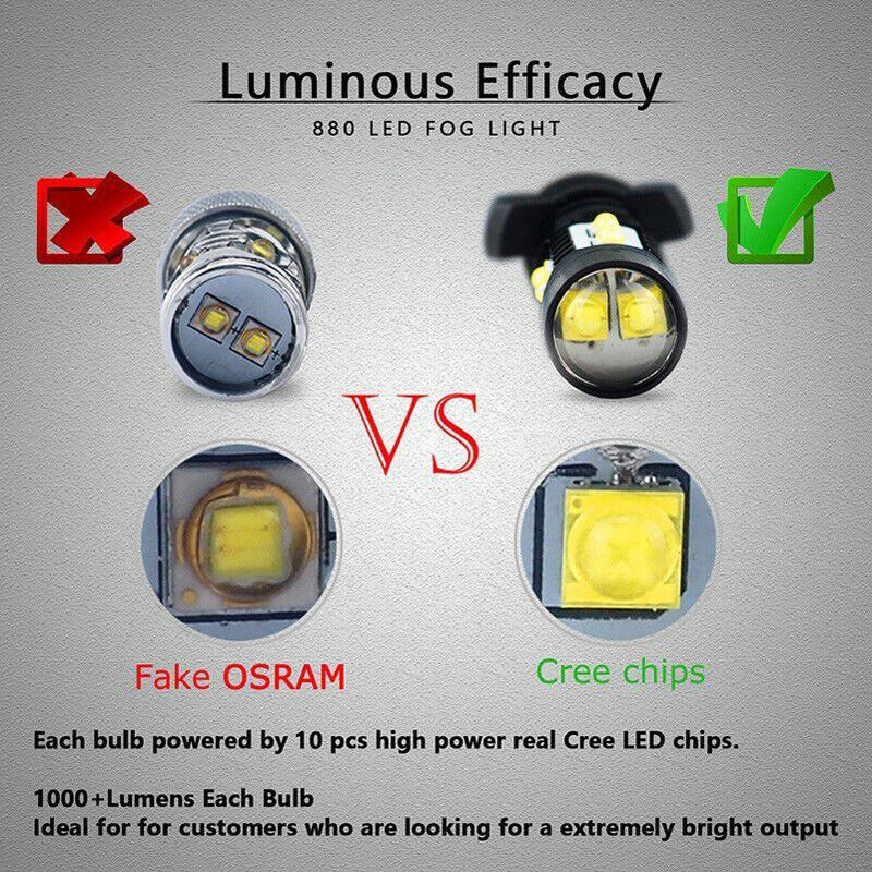 3PCS 150W 3600LM Headlight LED Bulbs For Polaris Sportsman850 800 700 500 6000K