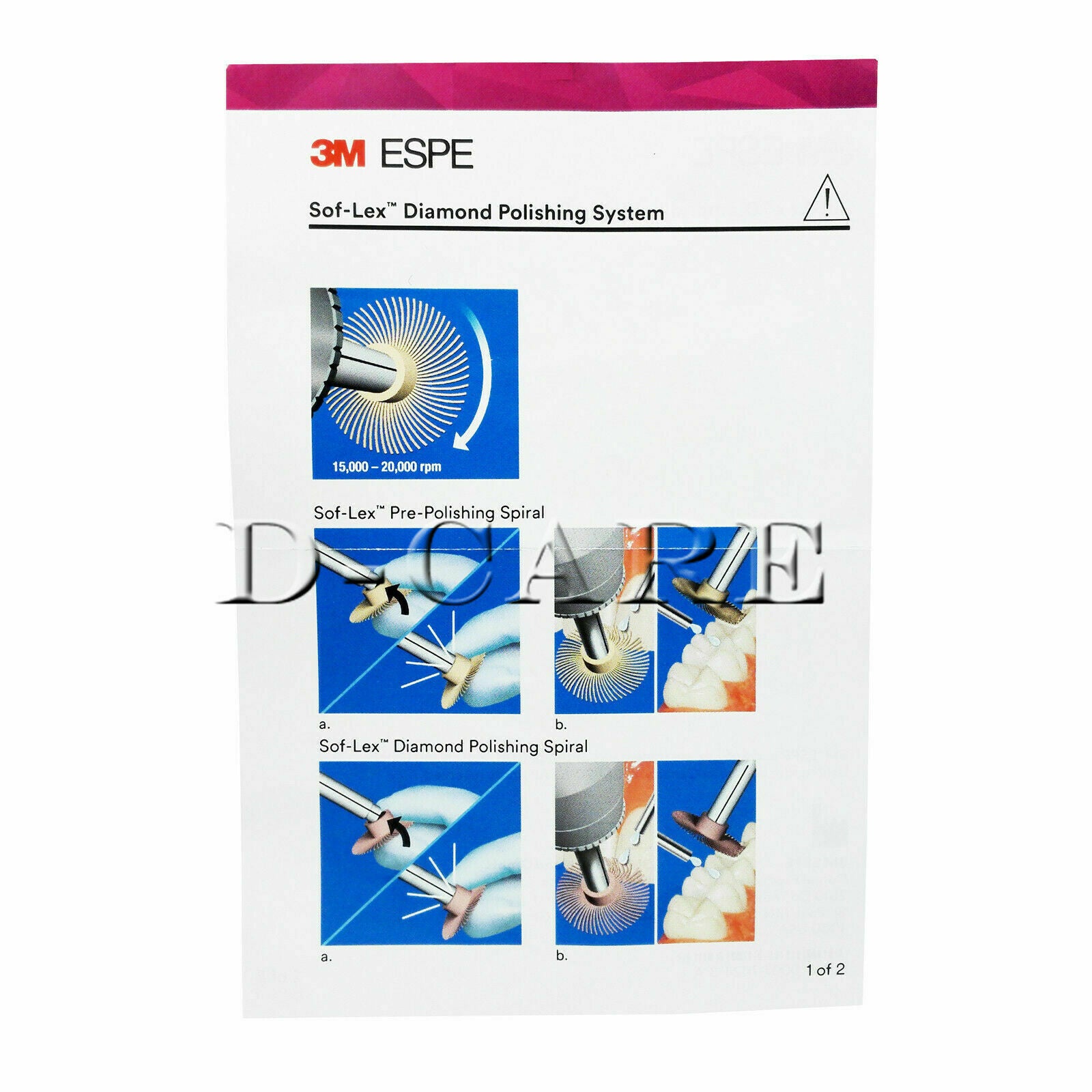 Sof-Lex Spiral Finishing and Polishing Wheels Dental Composite 10pcs/pack DC