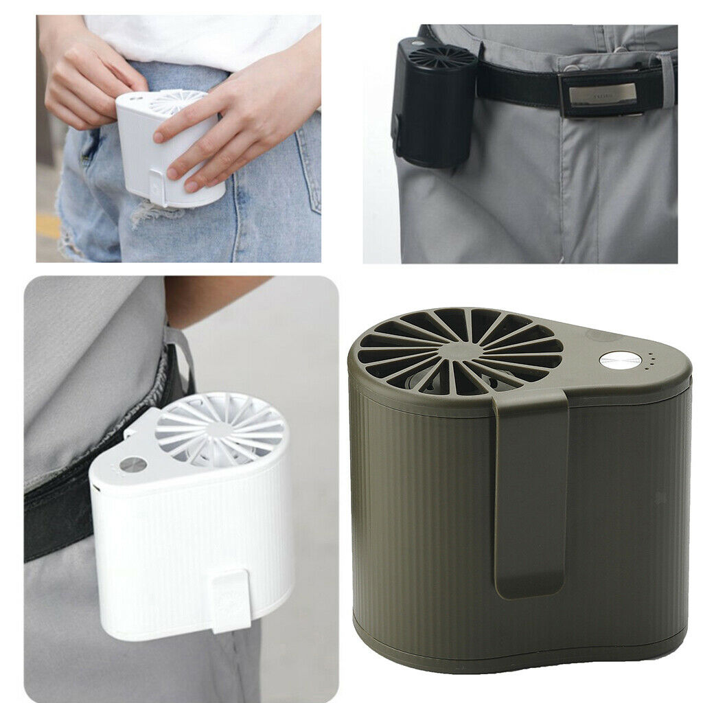 2x Mini Fan Personal Summer Air Conditioning Fan for Fishing Camping Hiking