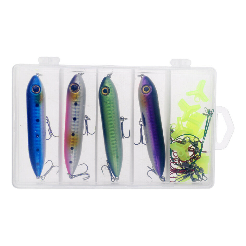 27pcs Bait Fishing Lures Hard Floating Water Fisherman Kit