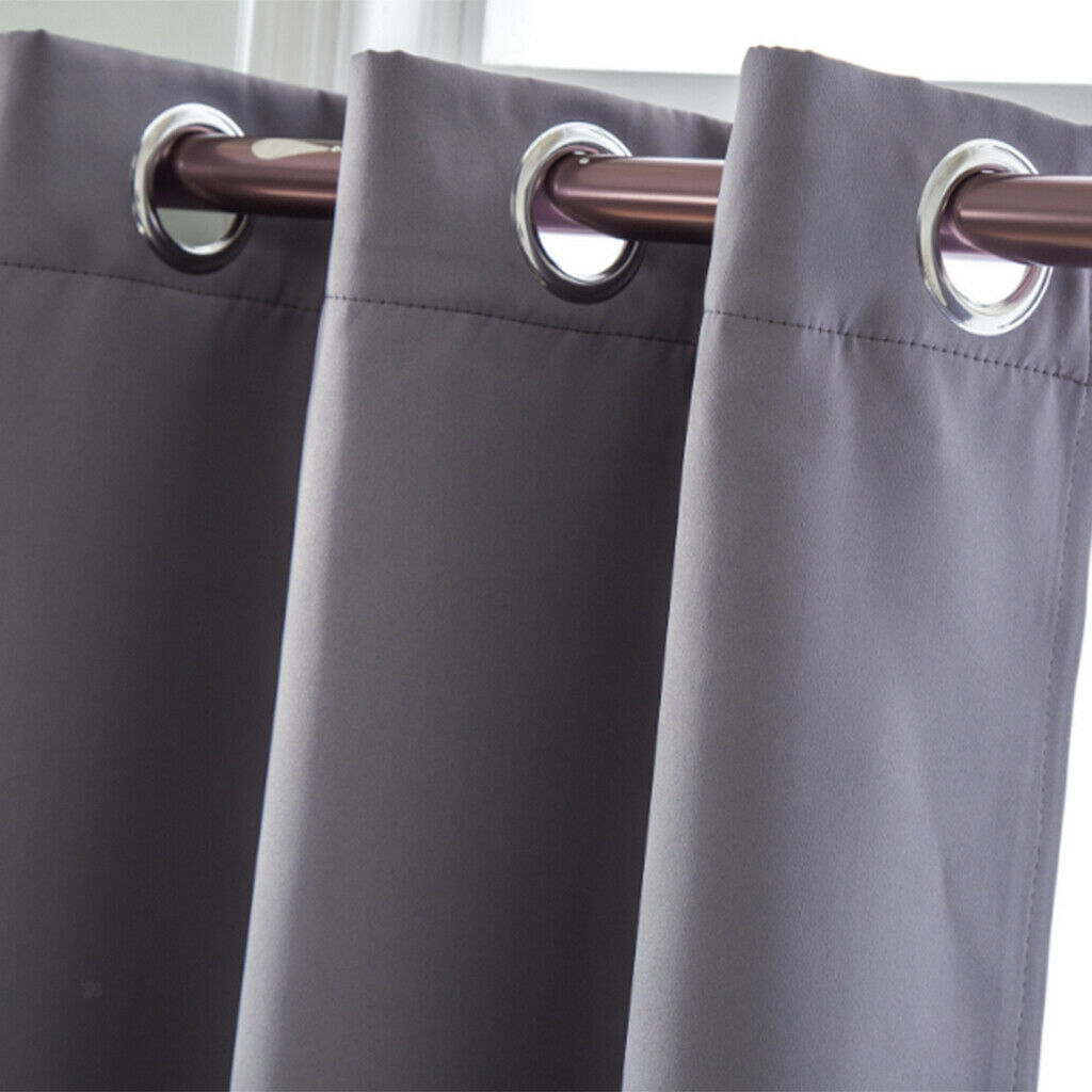 Solid Colored Short Valance Curtains Kitchen Window Treatment Gray S