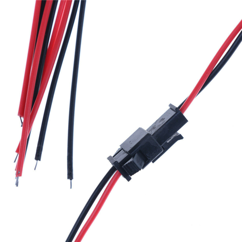 10pc 2Pin Wire Lead Battery Connector Adapter LED Strip Connectors Cable 1.l8