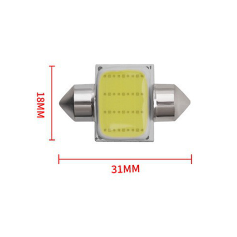 2x 31MM 3175 DE3175 White LED Interior Light Dome Trunk  License Plate Bulbs