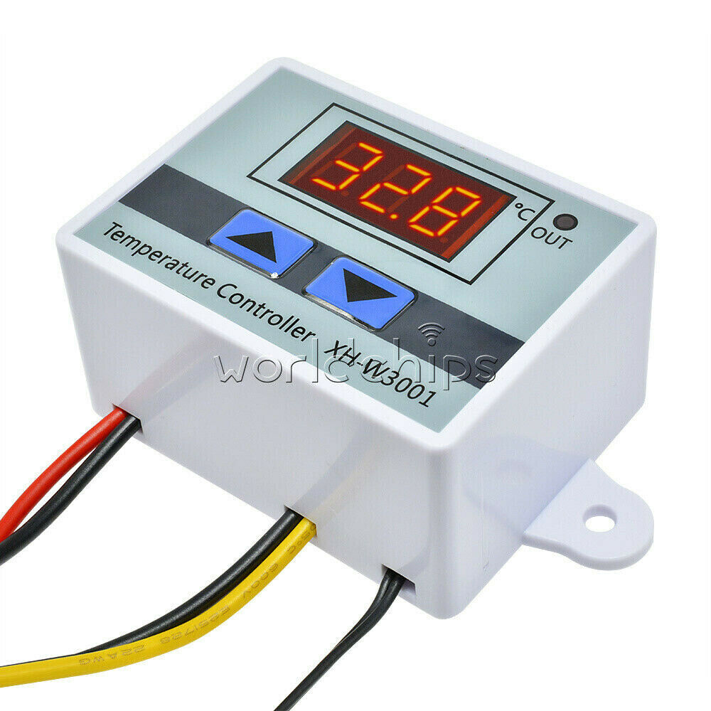 Digital AC 110-220V LED Temperature Controller Thermostat NTC10K Sensor W3001