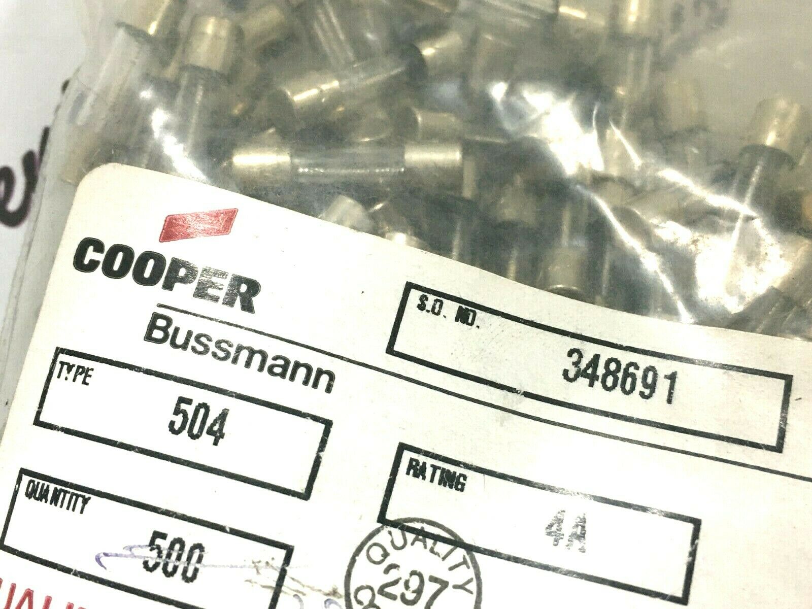 2pcs - BUSSMANN 504 T 4A 250V 5x20mm Time Delay Fuse