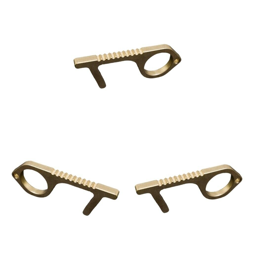 3x Touch Free Safety Hygiene Antimicrobial Door Opener Handle Key Tool