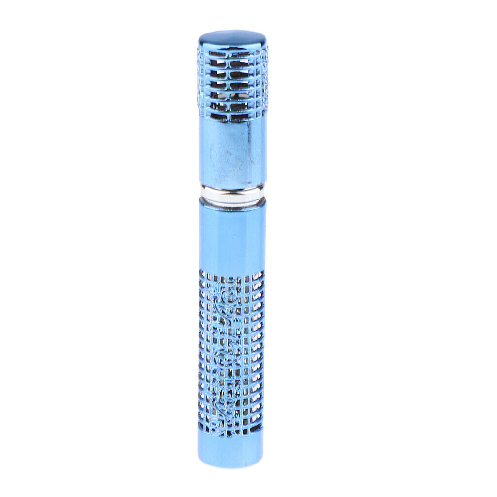 Portable 5ml Empty Refillable Perfume Bottle Pump Spray Bottles Glass Blue