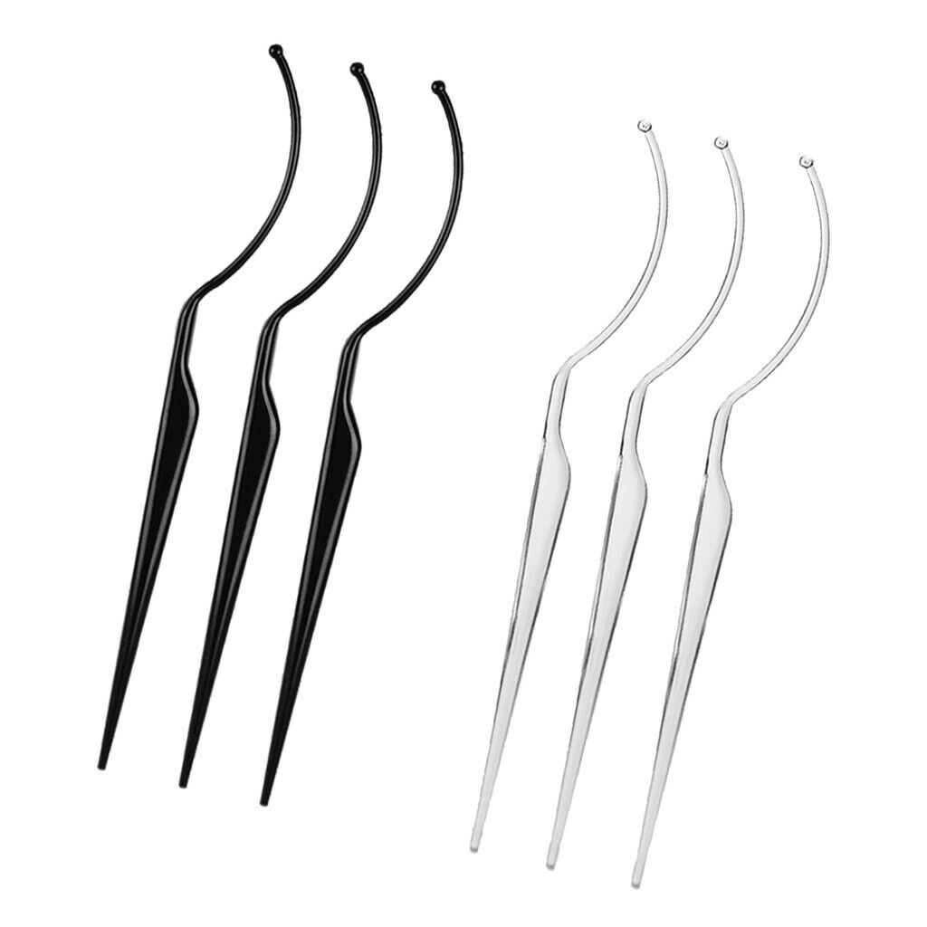Pack of 6 Eyelash Fitters Sticks Salon Eyelash Extensions Grafting Tools