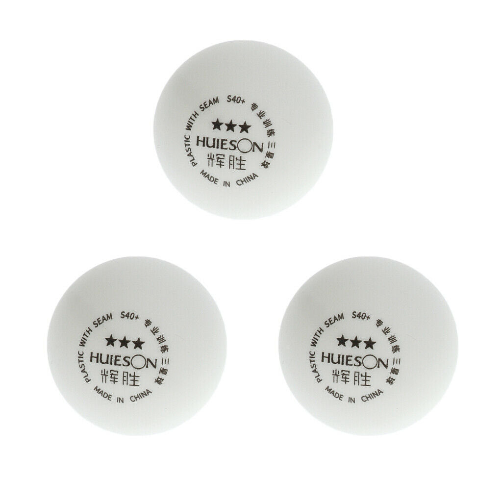 3 Count   Durable 40mm Table Tennis Balls Official Ball White