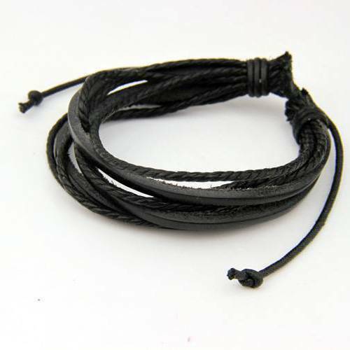 2PCS Lot Mens Girls Wrap Leather Charm Bracelet Women Fashion Jewelry Chain