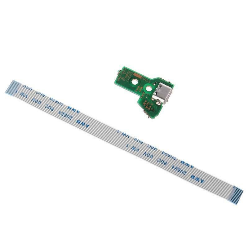 Replace USB Charging Port Board For JDS-040 PS4 Controller With 12Pin Flex Cable