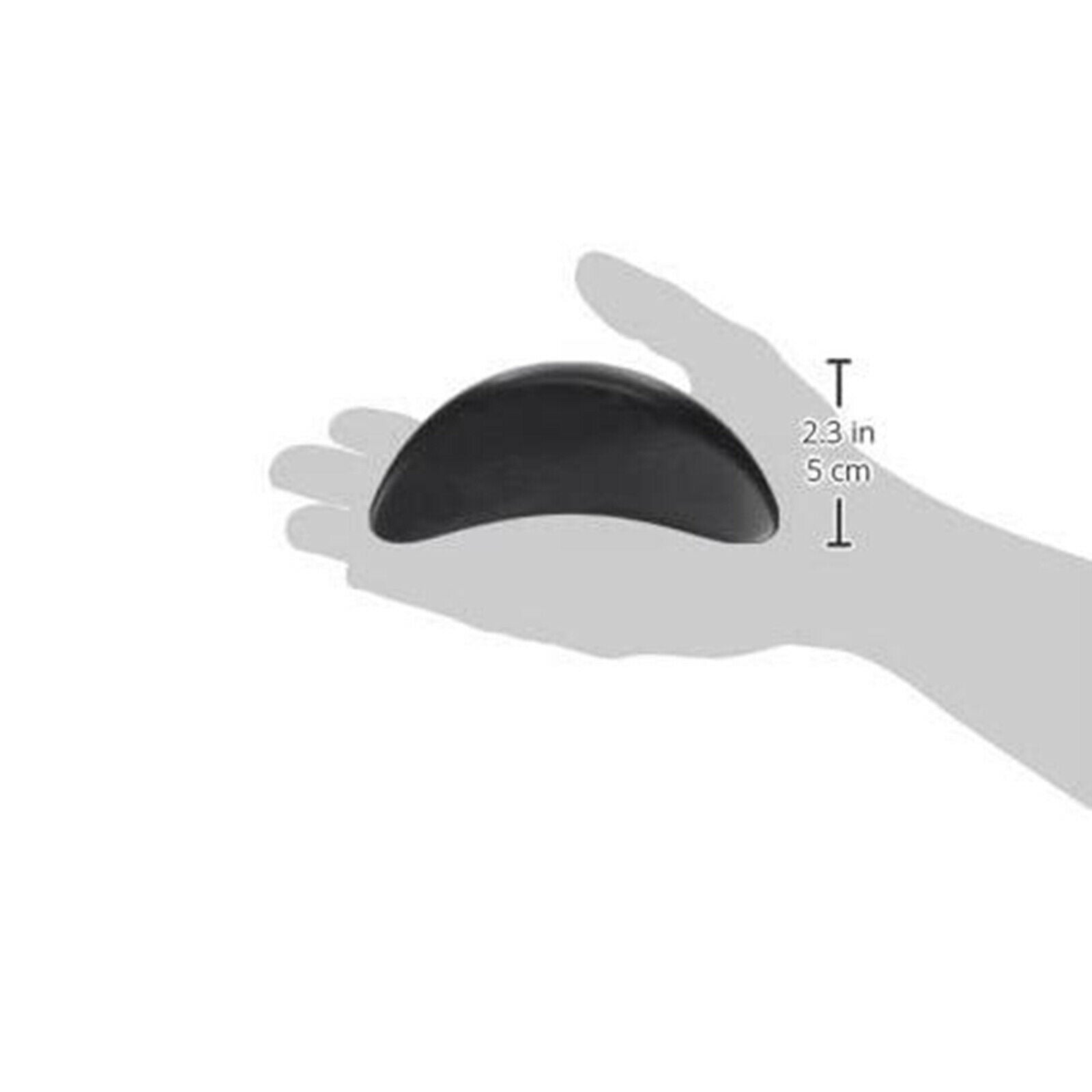 2 Piece Massage Stones Set Body Black Lava Hot Stone Tool Pack 12.5x2.5cm