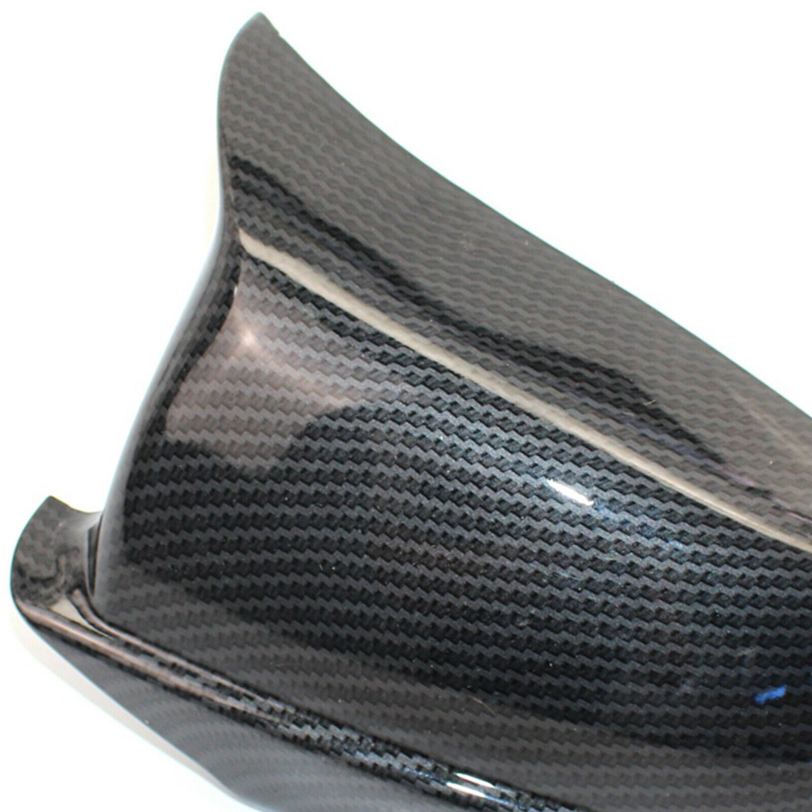 1Pair Side Rearview Mirror Cover Cap Carbon Fiber Replace Style For BMW F10