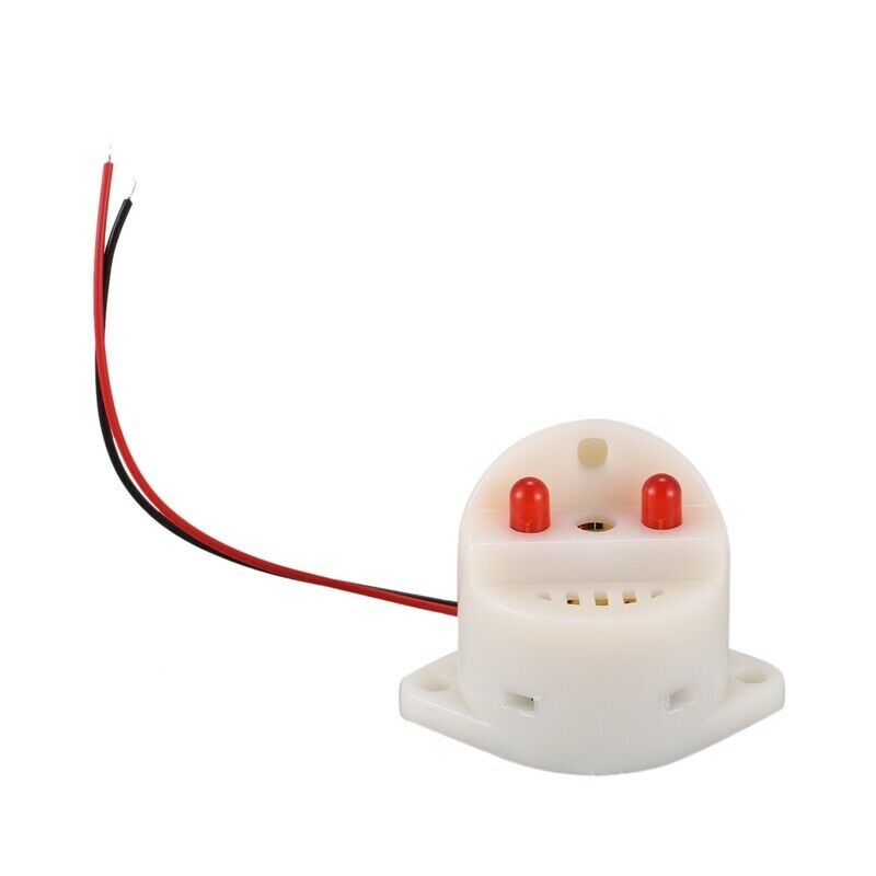 DC 6-24V 30mA 2 Wire Industrial Red LED Flash Alarm Buzzer Siren 90dB M2B4B4