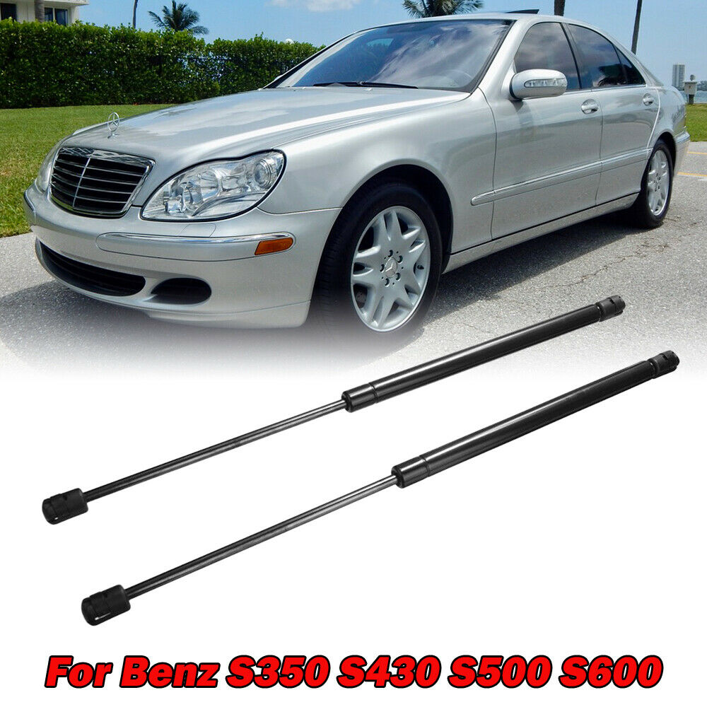 2Ã— Hood Lift Supports Shock Struts Springs For Mercedes Benz W220 S430 S500 S600