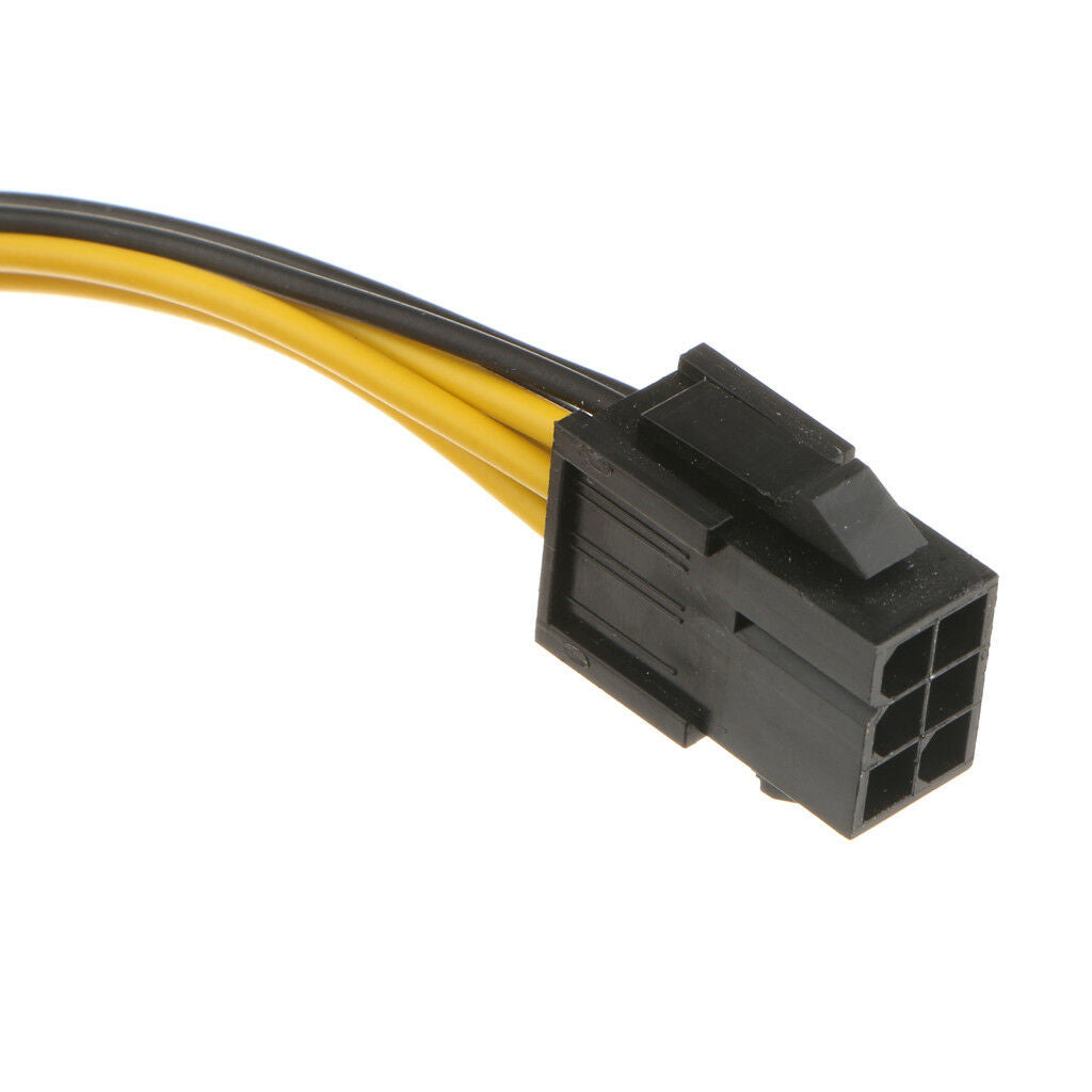 PCI Express PCIe 6 Pin to 8 Pin Graphics Card Power Adapter Cable Connector