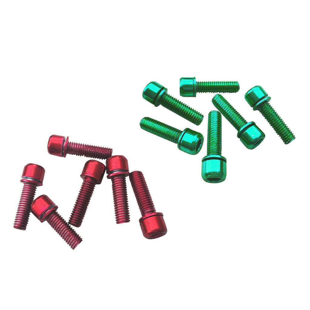 12Pcs Mountain Road Bikes Hex Socket Screws Carbon Steel Bolts for Rear Rack