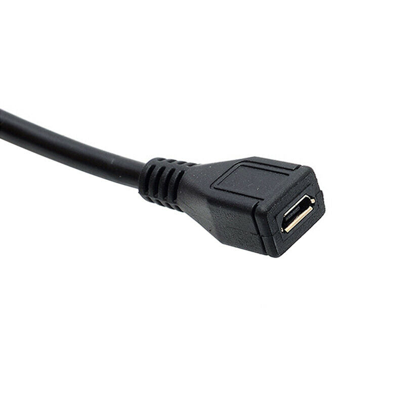 Micro USB Female To Female Extension Extender Data Sync Charging Cable Ad.l8