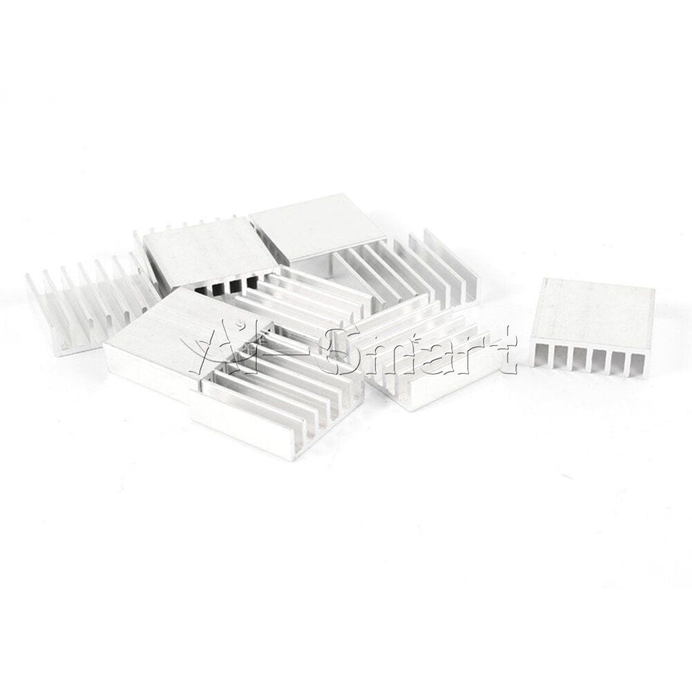 10 PCS 20mm x 20mm x 6mm Aluminum Heatsink for IC MOSFET SCR
