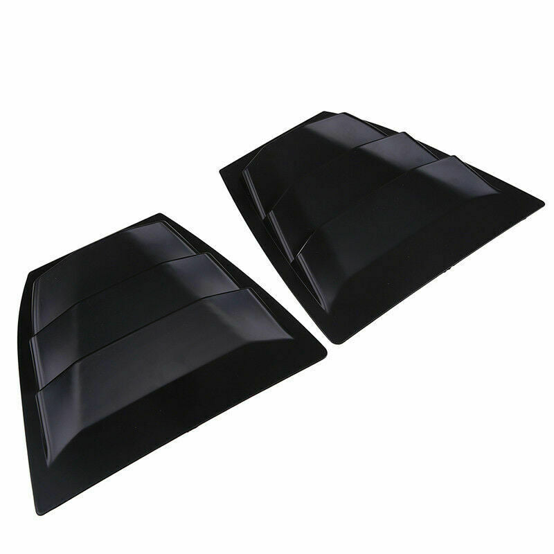 Pair Window Scoop Louvers Cover Matte Black Fits Mazda 3/Axela Sedan 2014-2021