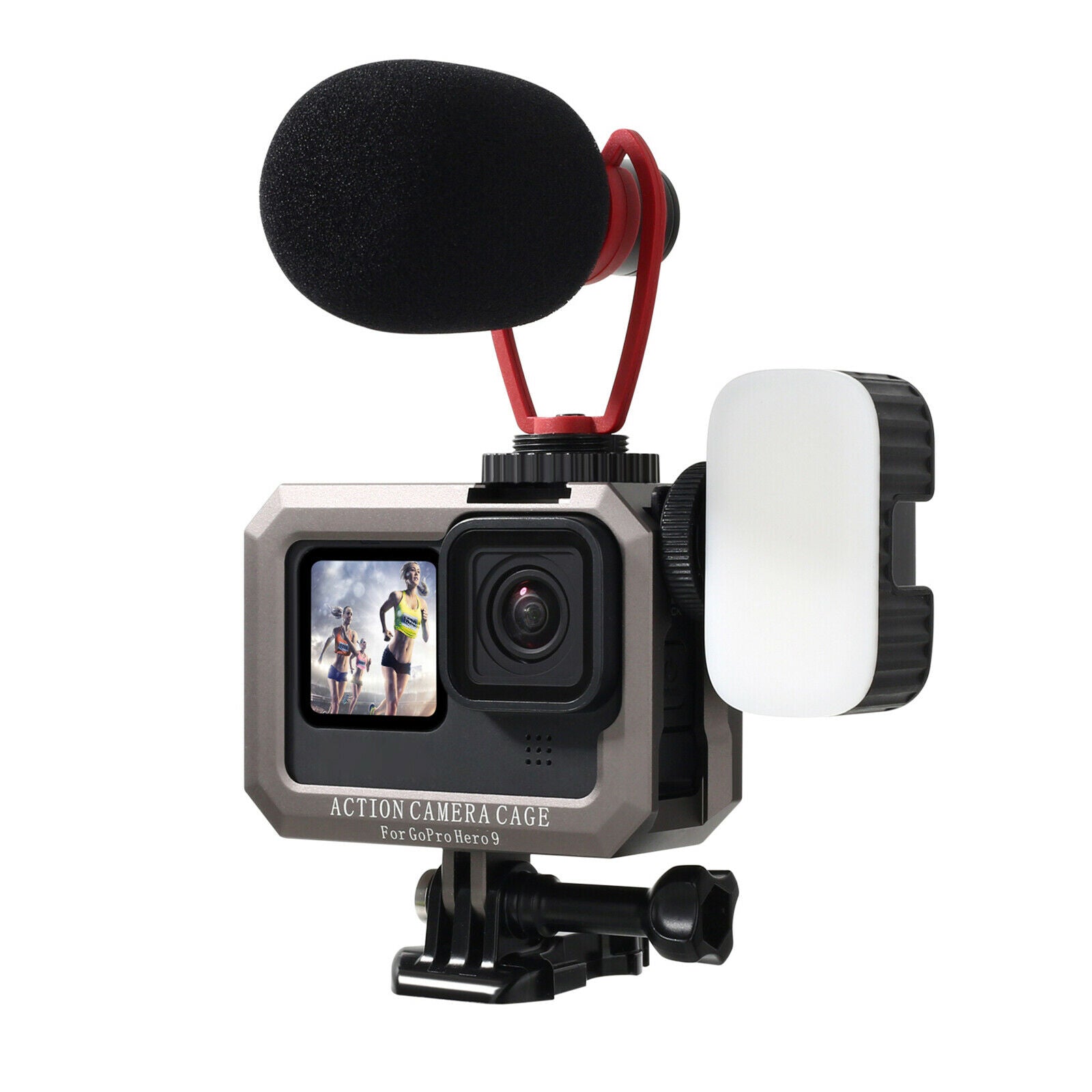 For GoPro Hero 9 Black Sport Camera Al Alloy Protective Frame Housing Case Cage