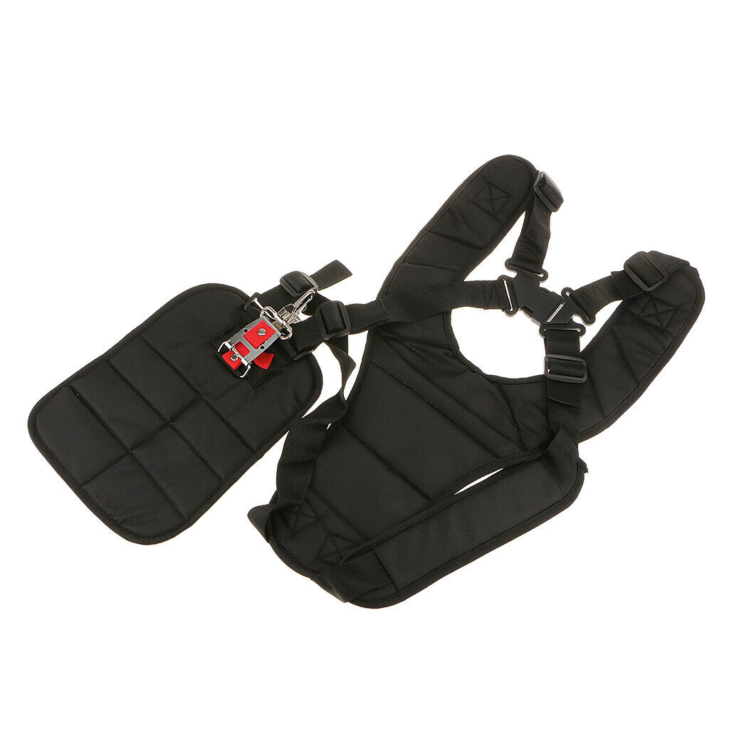 Universal Black Adjustable Brush Cutter Shoulder Strap with Carry Hook